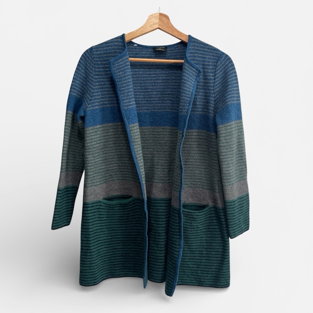 Talbots Pure Wool women multicolor Cardigan size LP‎